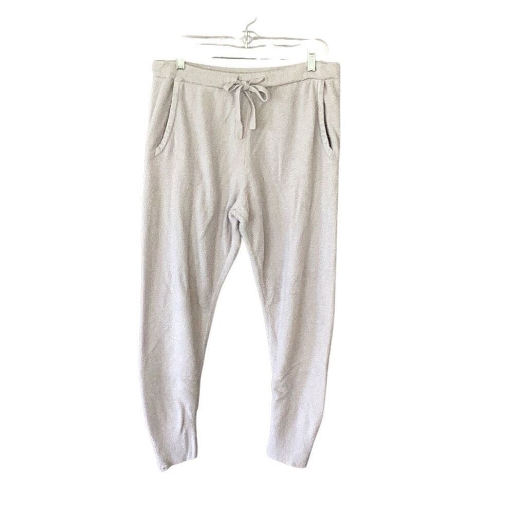 Barefoot Dreams CozyChic Lite Jogger Sleep Pants Women’s Small Light Gray